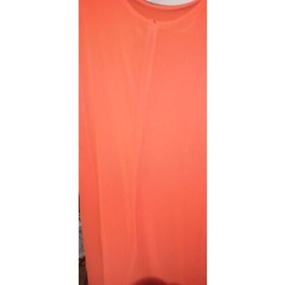 MSK Polyester Red Dress With 2 tone gold Chain Size 8 NWOT - Picture 4 of 10